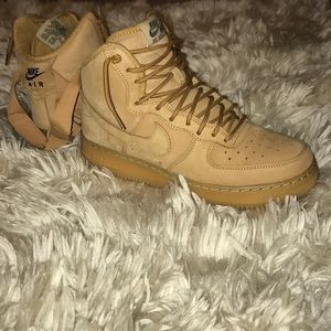 Wheat Suede high top Air Force 1 Nike